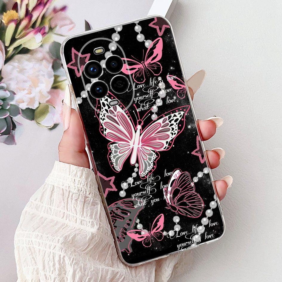 For Huawei Nova 13 Case Nova13 5G Cover BLK-AL80 Funda Popular Flower Butterfly Soft Clear Silicone Cases For Nova 13 Pro Bumper