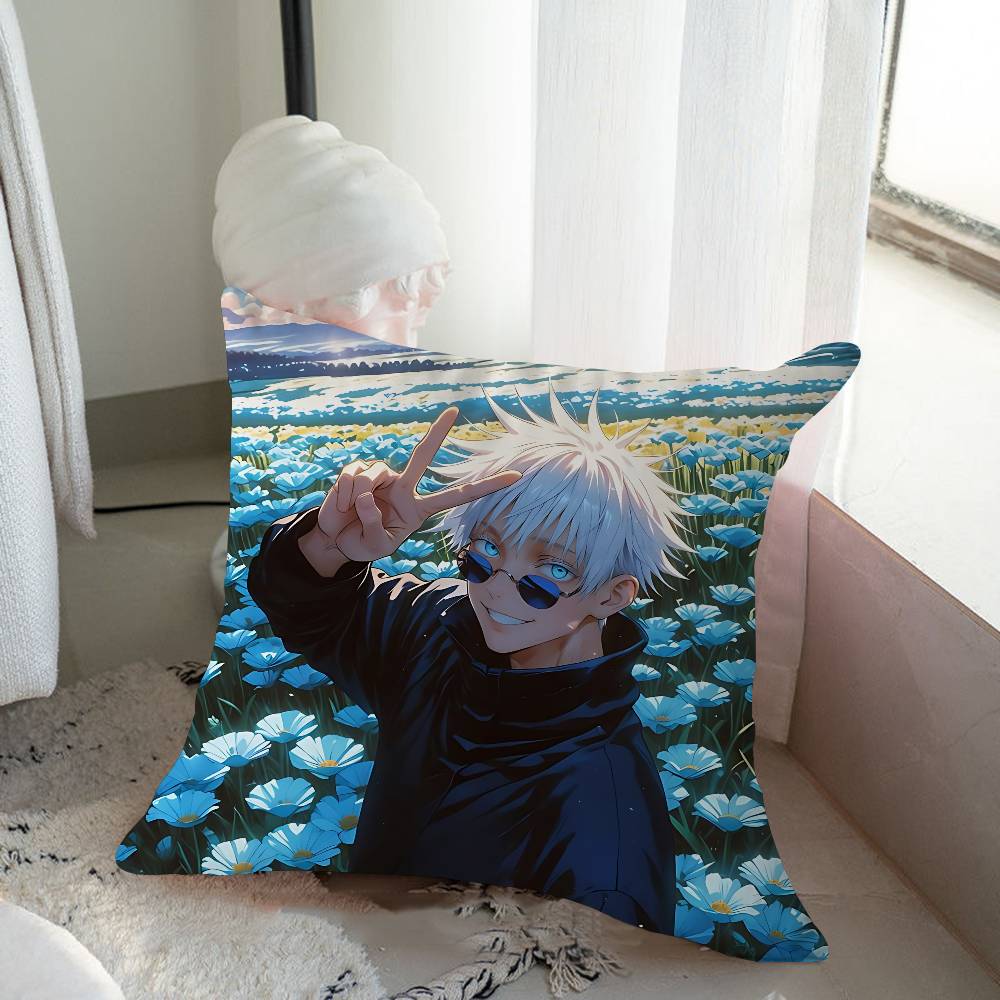 Anime S-Satoru G-Gojo Pillow Cover Sofa Cushion Cover Home Room Decoration Children Gift