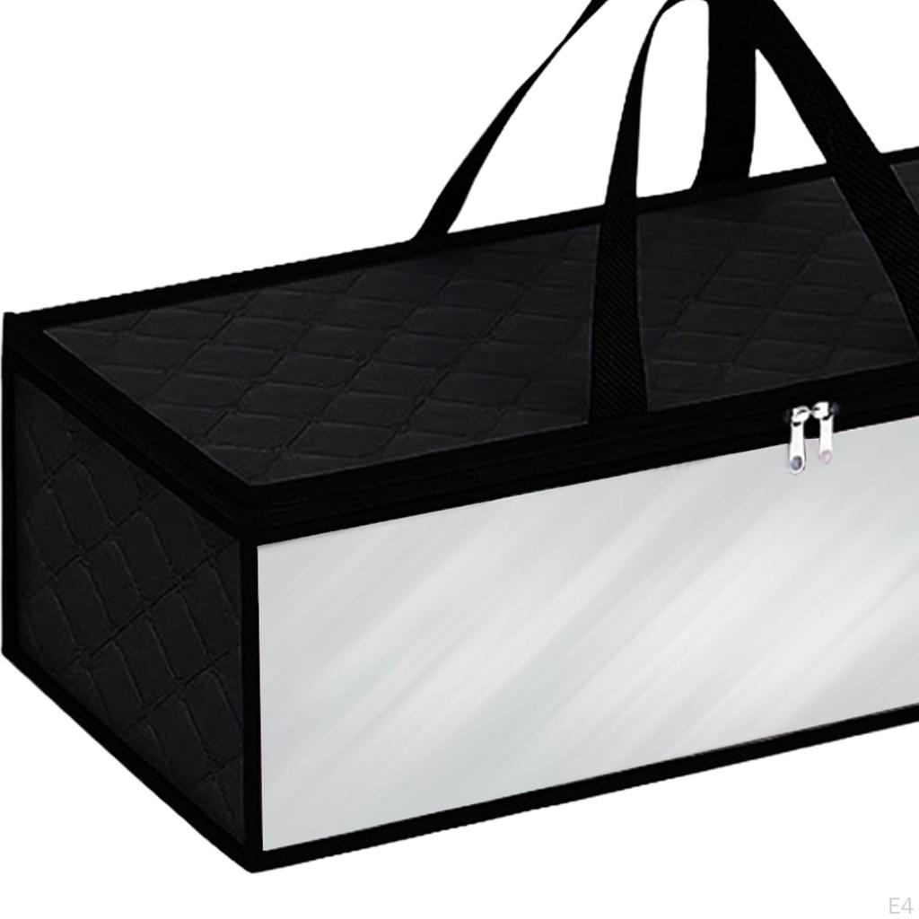 Aufbewahrungstasche für Kleidung, Decke, Baseballkappe, stabile Box mit Reißverschlüssen