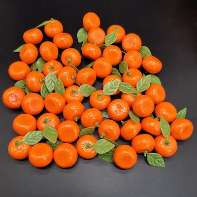 10/50 Peças Fruta Realista Decoração Laranja Laranjas Artificiais Modelo Simulação Frutas Falsas Imitação Modelos Mini Legume
