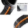 Schwarz Orange Edelstahlarmband für Samsung Galaxy 8 Classic 46mm Ultra 2025 Metallarmband für Galaxy 8 44mm 40mm Ultra 47mm