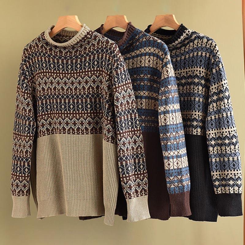 Suéter para Mujer Jersey Grueso Cálido de Punto Cuello Medio Alto Suéter de Manga Larga Jersey Oversize Tops