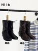 Niche design versatile retro split-toed boots women's winter square head strap short boots niche versatile fashion boots women