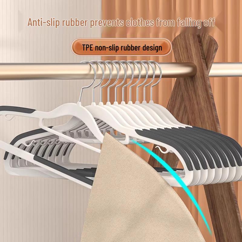 Non-Slip Rubber Clothes Hanger - Traceless Anti-Shoulder Drying Rack