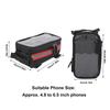 600D Nylon , TPU Bicycle Phone Bag Easy Installation Bike Top Tube Bag  Mountain Bike Riding