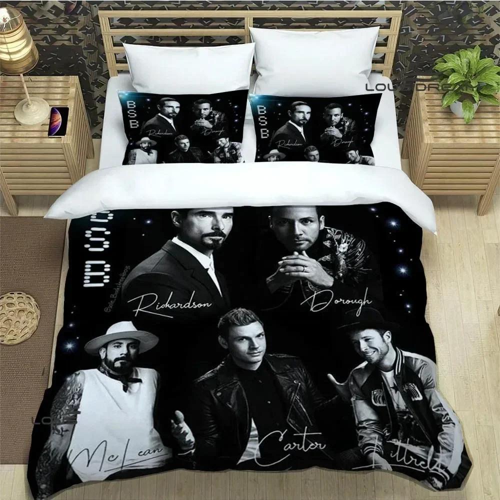 BSB Band Backstreet Boys 3D NEU Bettbezug Kissenbezug Bettwäsche Set Erwachsener Mädchen Schlafzimmer Dekoration Kinder Einzel Doppel Groß