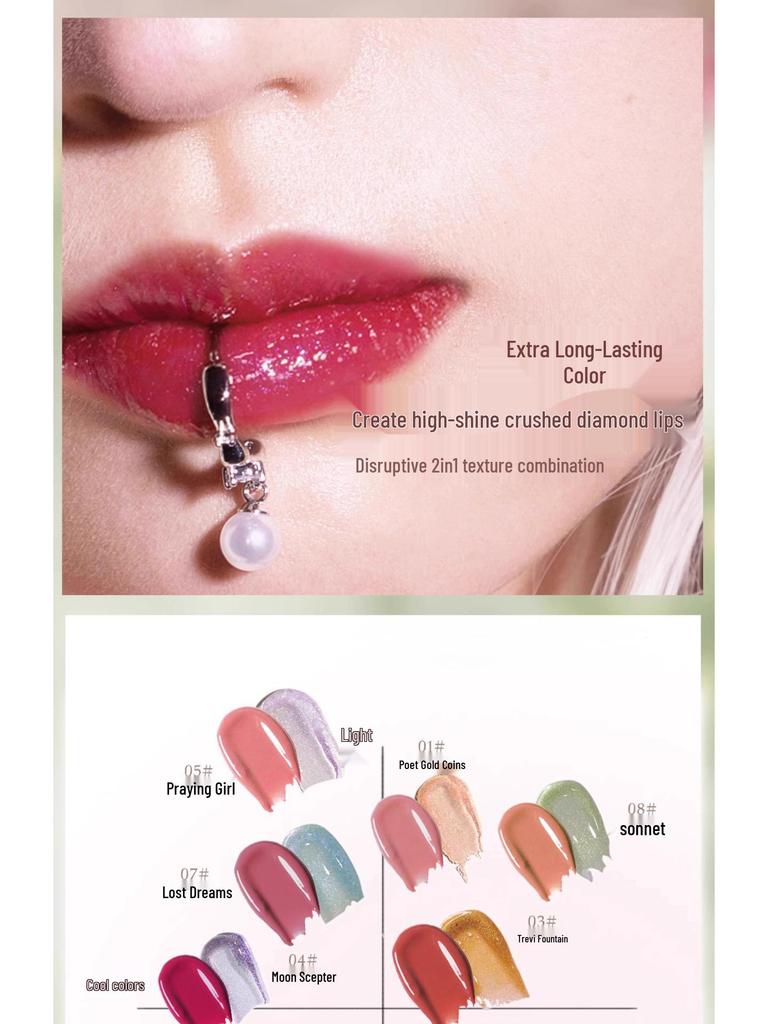 Haggard Black Ash Dual-Ended Lip Glaze & Matte Lipstick Combo - Versatile Nude Lip Gloss & Matte Finish