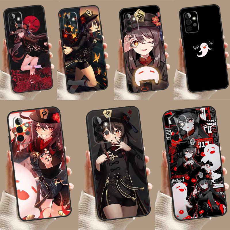 Genshin Impact Hutao Case For Samsung Galaxy A34 A54 A14 A15 A25 A35 A55 A53 A33 A13 A52 A32 A12 A51 A71 Cover