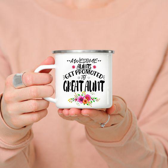 Only The Best Sisters Get Promoted To Auntie Coffee mug Pregnancy  Announcement mugs For  New Aunt Gift for Sisters in law