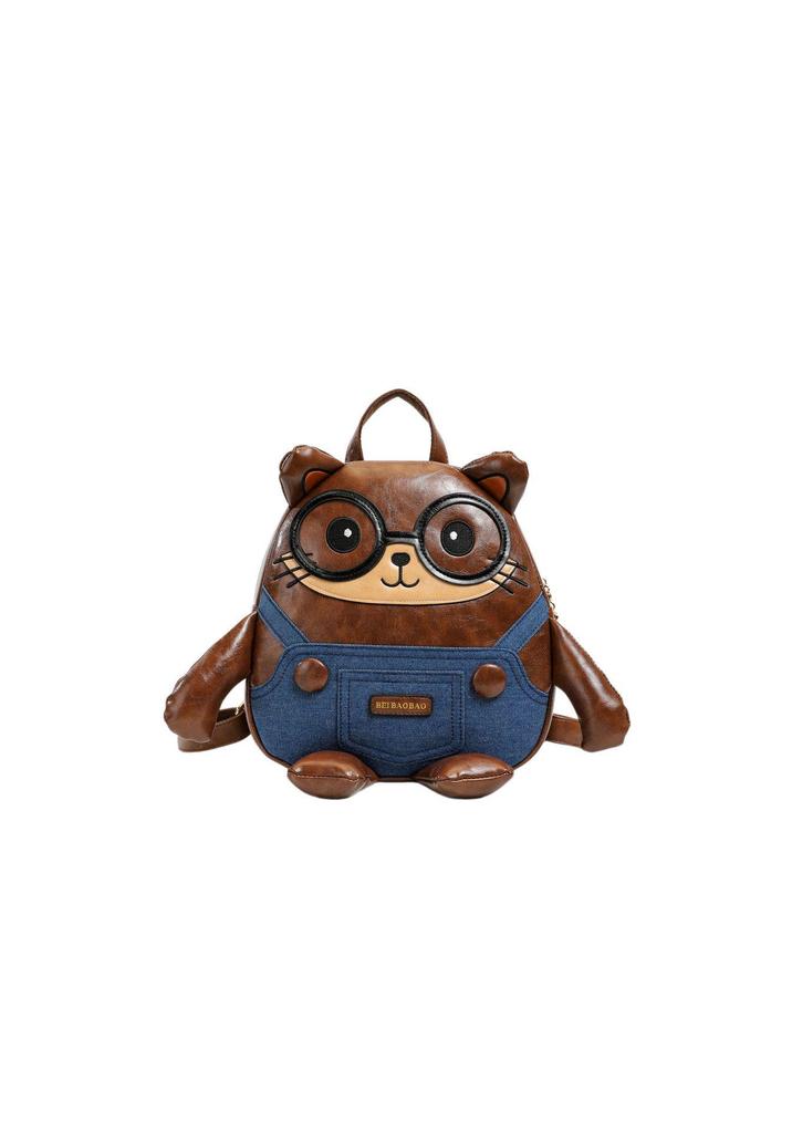 Bei BaoBao 2026 Korean Style Cute Cat Backpack for Women - Large Capacity for Daily Commute & Travel
