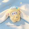 1Pcs Adorable Fluffy Lamb Plush Keychain Sleep Hat Star Moon Ornament Cute Bag Charm for Daily Use