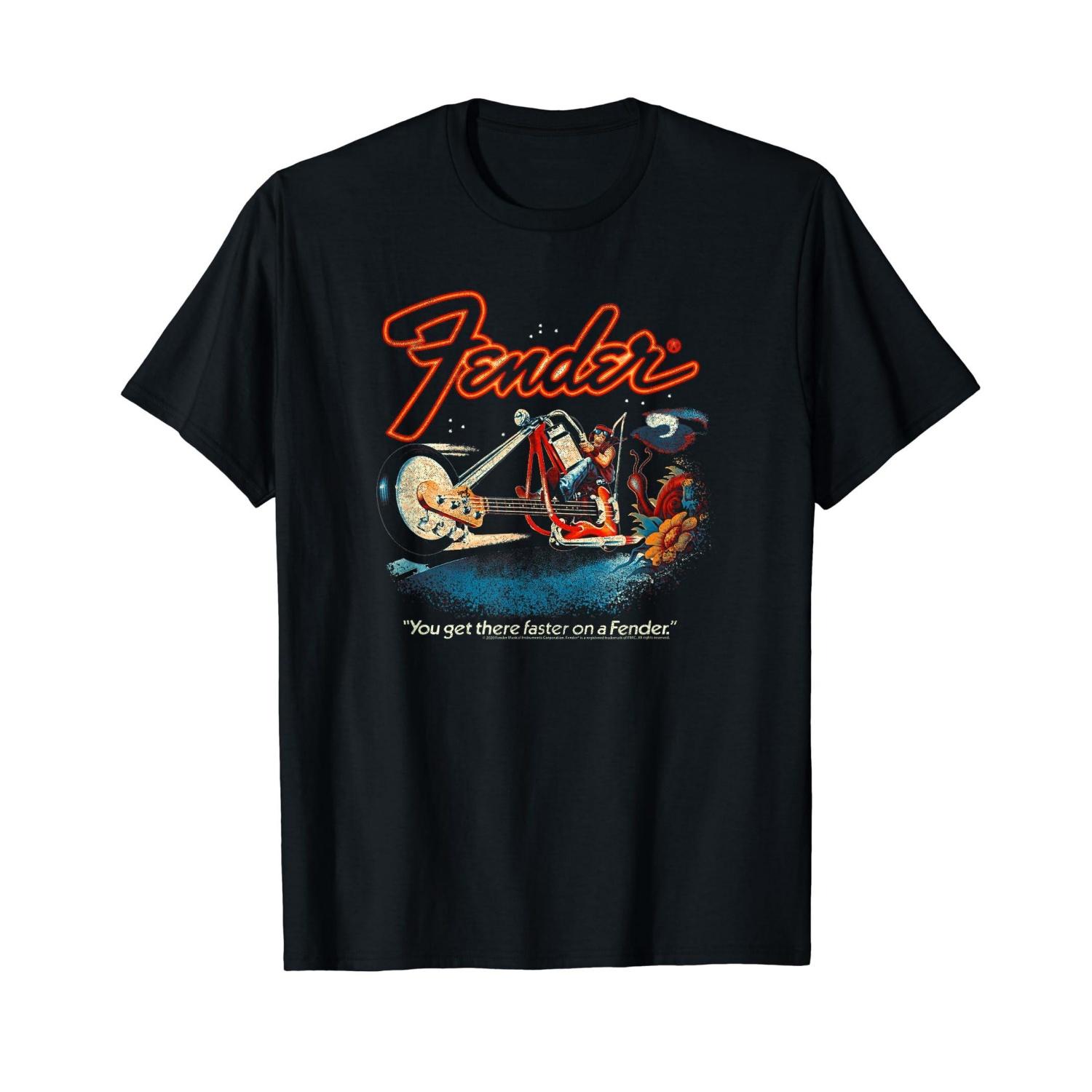 Футболка Fender Classic Faster Guitar Motorcycle S