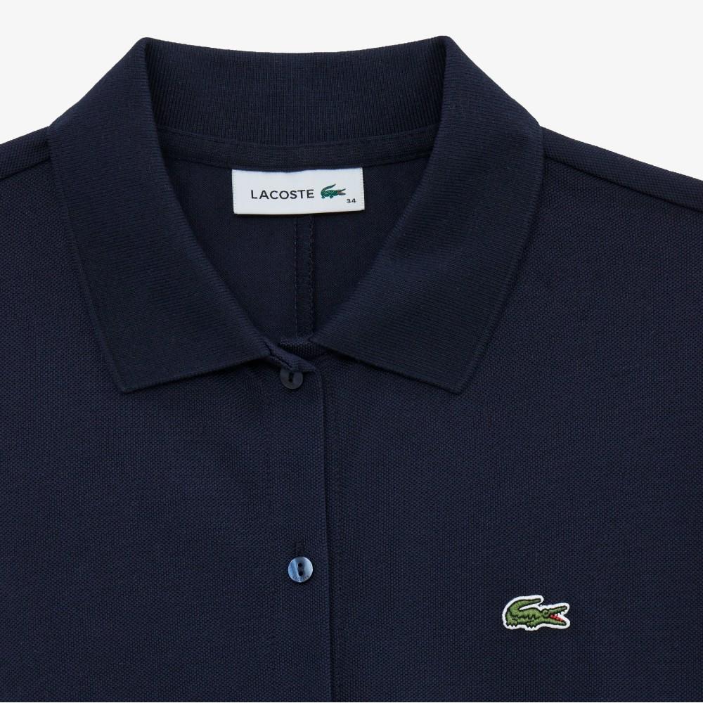 Lacoste Women's Fit and Flare Short Sleeve Pique Dress EF211E-56GHDE
