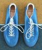 Wetheroad Wtrd3127 Rindsleder gewaschen Bundeswehr Sneaker Himmelblau