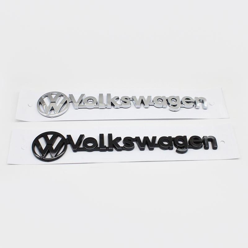 Volkswagen Rear Trunk Badge Emblem Sticker for VW Polo Golf Touareg Logo Touran T5 4 6 B6 Passat R Line Auto Styling Accessories Zl3