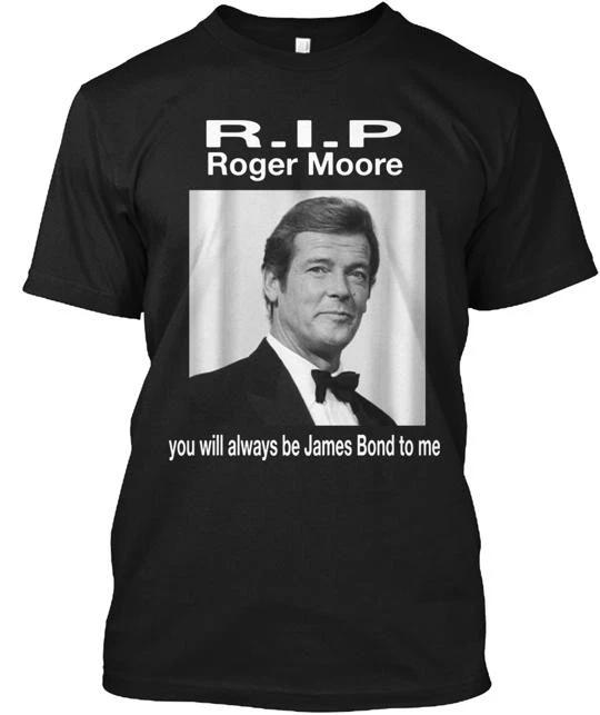 

Roger Moore 100% Cotton T-shirt Mens Tees Top Made in the USA T-Shirt Tee Top Unisex S