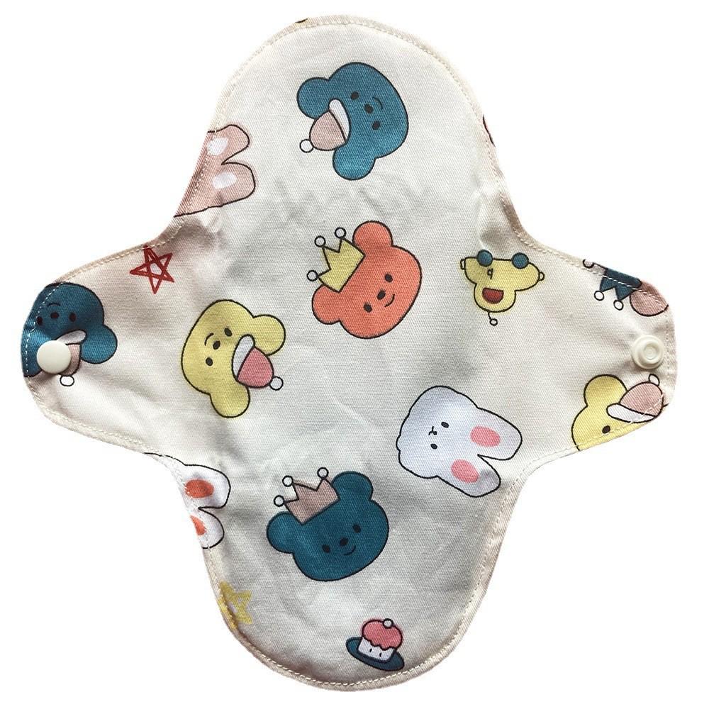 18cm Graphene Leakproof Washable Cotton Panty Liners for Women