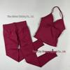 TK Sports Fitness Set: Back-Beauty Halter Tank & Longline Strappy Yoga Wear