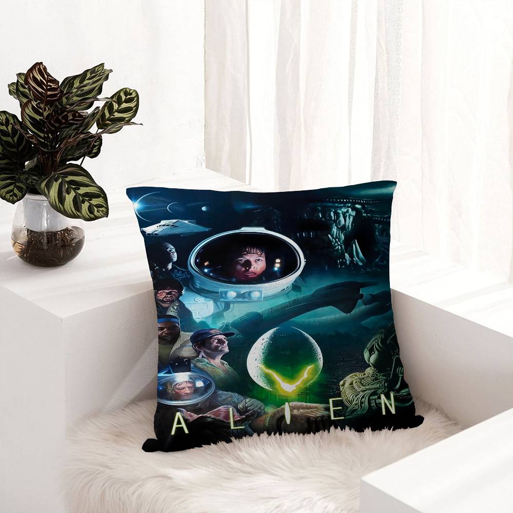 Classic Sci-Fi Alien Movie Office Cushion Pillowcase Car Cushion Cover45X45Cm Lumbar Pillowcase Sofa Pillowcover