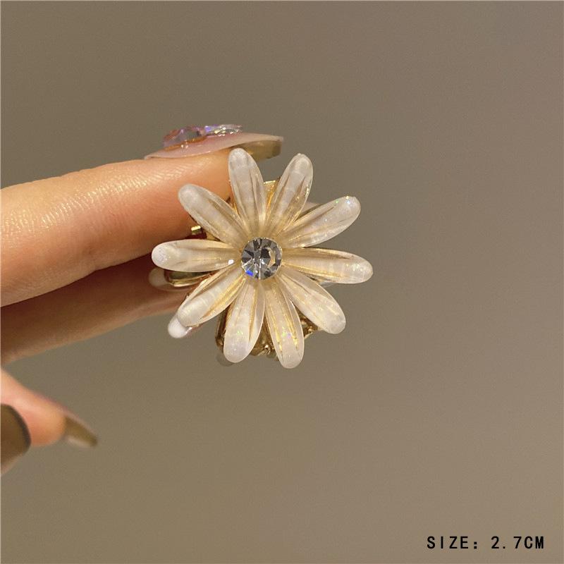 Mini Rhinestone Bow Hair Clip - Korean Style Accessory for Bangs