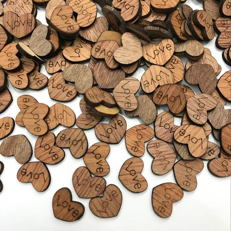 100Pcs Rustic Wooden Wood Love Heart Wedding Table Scatter Decoration Crafts Lot 100Pcs Rustic Wooden Wood Love Heart Wedding Table Scatter Decoration Crafts Lot