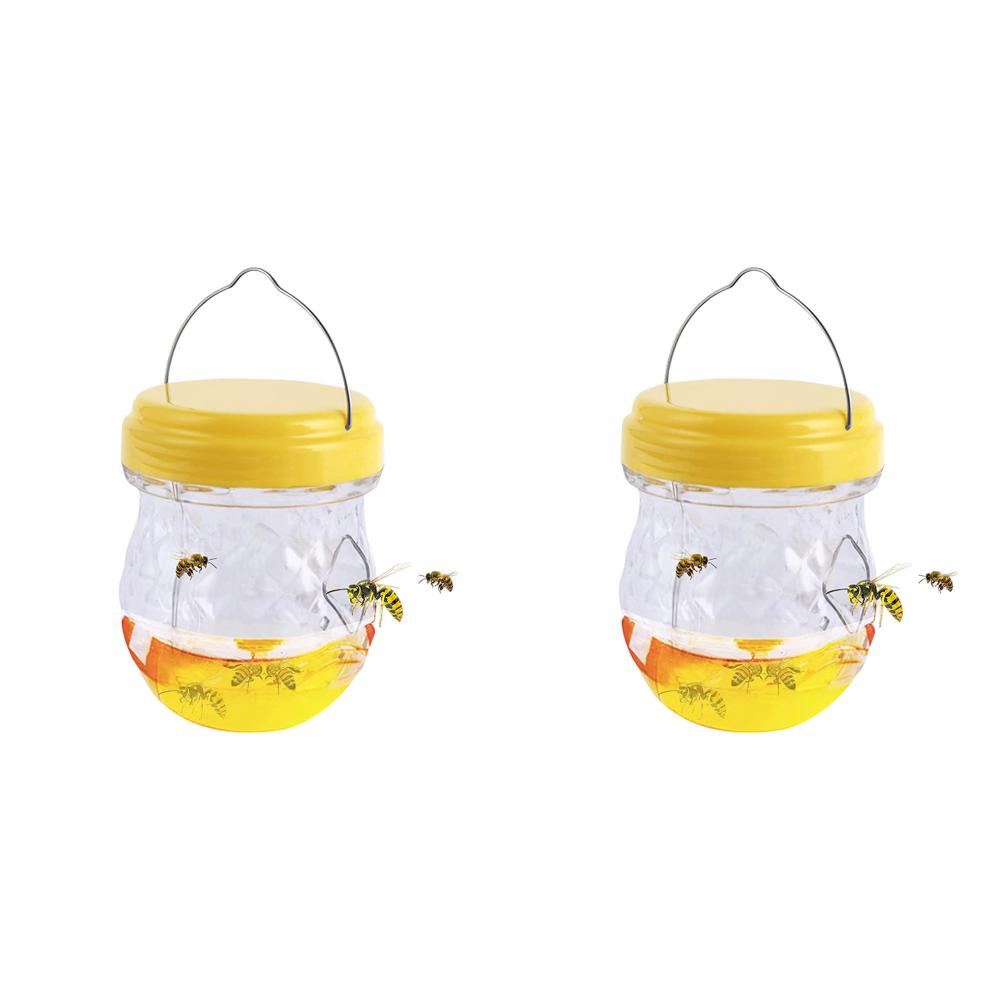1-10pcs Insect Hornet Hanging Trap Reusable Non-toxic Pest Control Cather Yellow Fruitfly Trap For Home Farm Garden Supplies