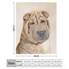 Coperta da Divano Shar Pei Coperta Ultra Morbida Accogliente per Riposini Sonno
