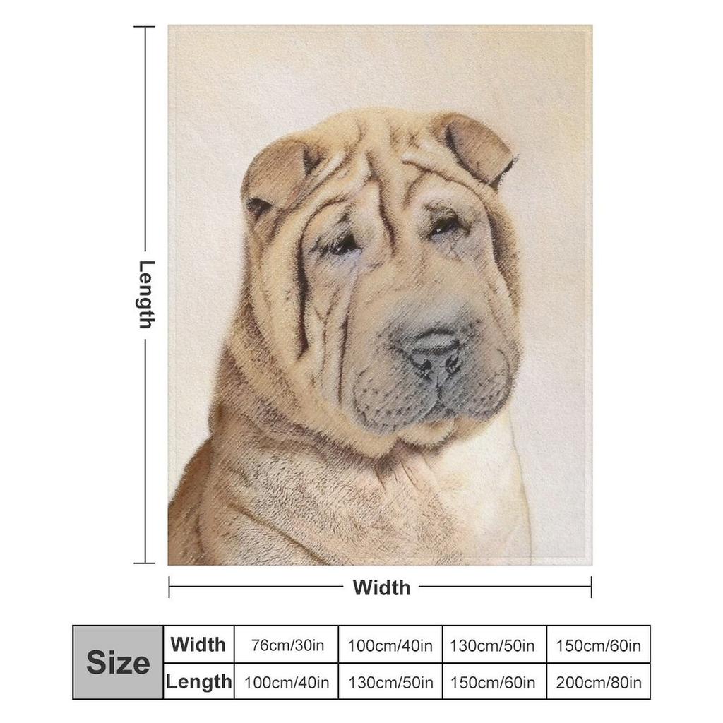 Coperta da Divano Shar Pei Coperta Ultra Morbida Accogliente per Riposini Sonno