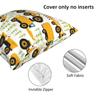 Cartoon Truck Car Tractor Excavator Pattern Square Pillowcase Cushion Cover Pillow Case Throw Pillow Cover for Home Bedroom Car