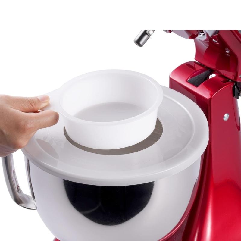 2PCS Mixing Bowl Covers Dustproof Design Reduces Ingredient Splatter Keeps Counter Clean During Baking Prep for 4.5-5QT