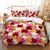 Yellow Maple Leaf French Bulldog Microfiber Bedroom Comforter Cover with Pillowcases Lovely Pet Dog Bed Sets for Girl Boy Teen