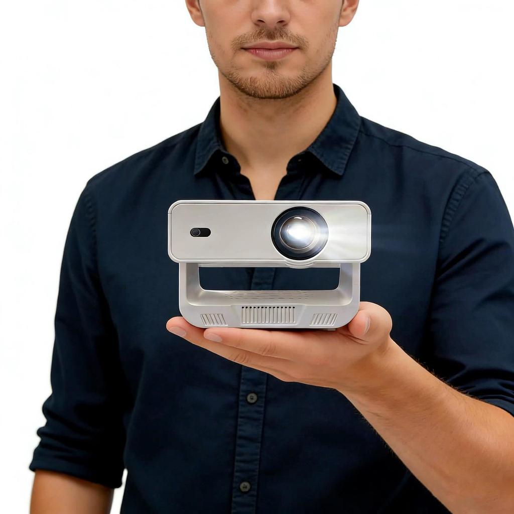 Dual-Band WiFi Projector with Phone Mirroring
