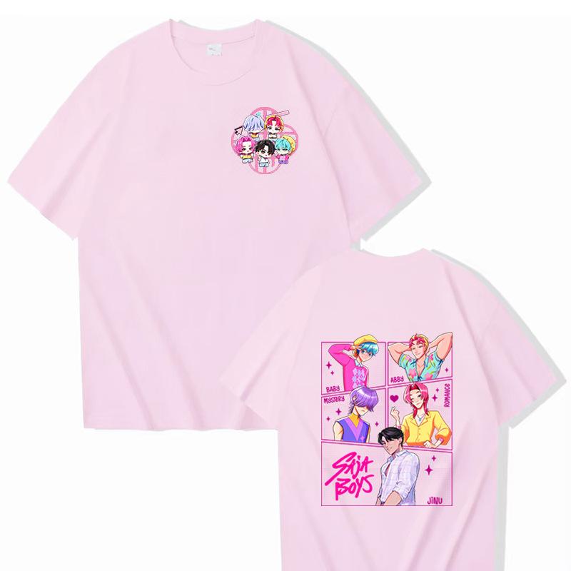 16 Colors Movie KPop Demon Hunters Saja Boys Graphic Tshirts Men Women Korean Fashion Trend Streetwear Unisex Casual T-shirt