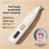 Full-body Water-washed Pet Electric Trimmer with Intelligent Display, Lighting, and Widened Blade Head - Suitable for Dogs and Cats.