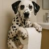 Veggmontert toalettpapirholder Enkel å installere Hundformdesign Morsom