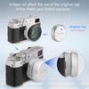 Haoge MC UV Camera Lens Protection Filter for Fujifilm X100VI and Fuji X100V Cameras with Integrated Adapter Ring, Black (LUV-XVIB)