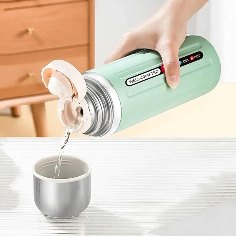 800ml Vacuum Flask Insulated Water Bottles Travel Thermal Cups For Hot And Cold Beverage Summer Winter Drinkware Gifts