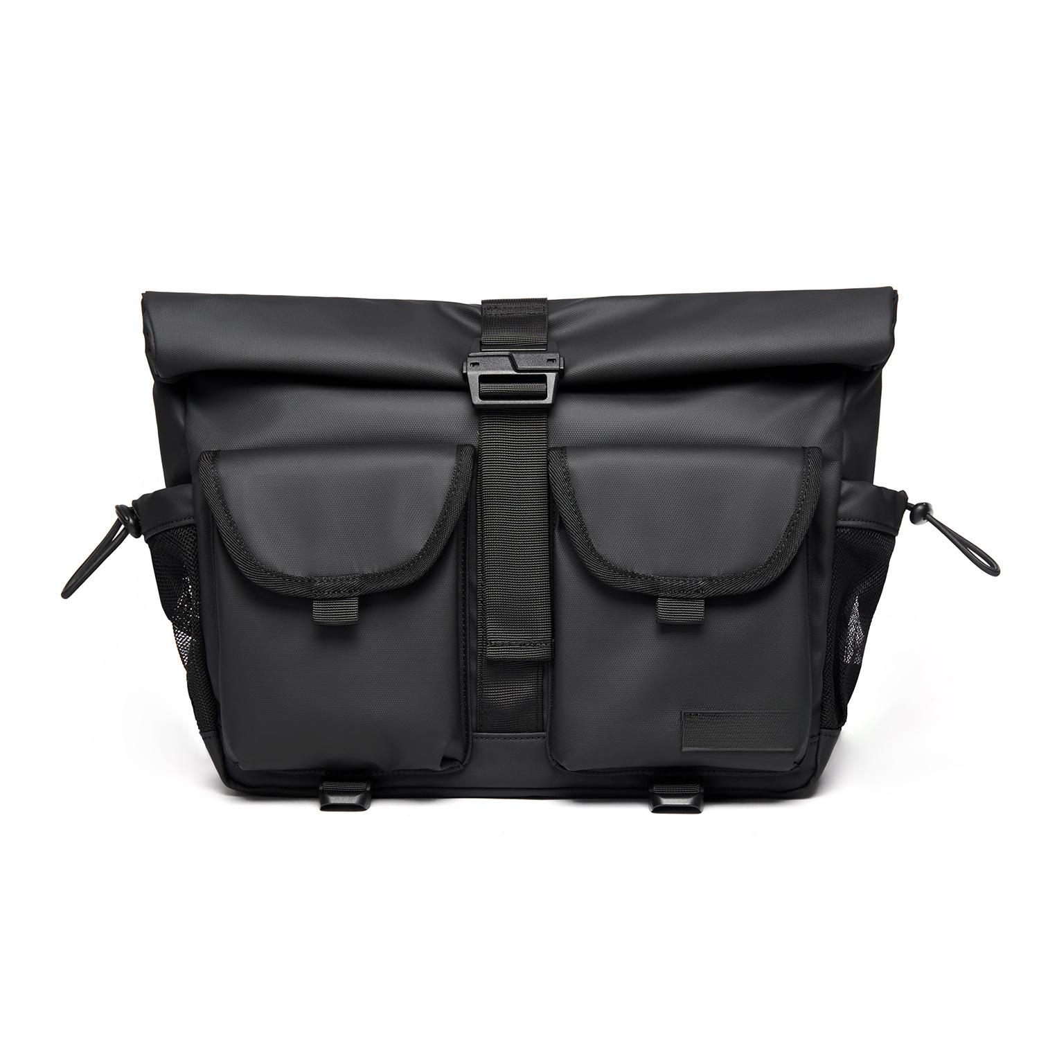 

Универсальная вместительная сумка через плечо для мужчин, функциональная велосипедная сумка на одно плечо, сумка-мессенджер, повседневная сумка, рюкзак для мужчин чёрный