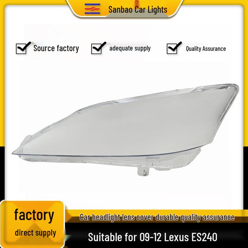 Clear Headlight Covers for 2010-2012 Lexus ES Series Right Headlight Cover