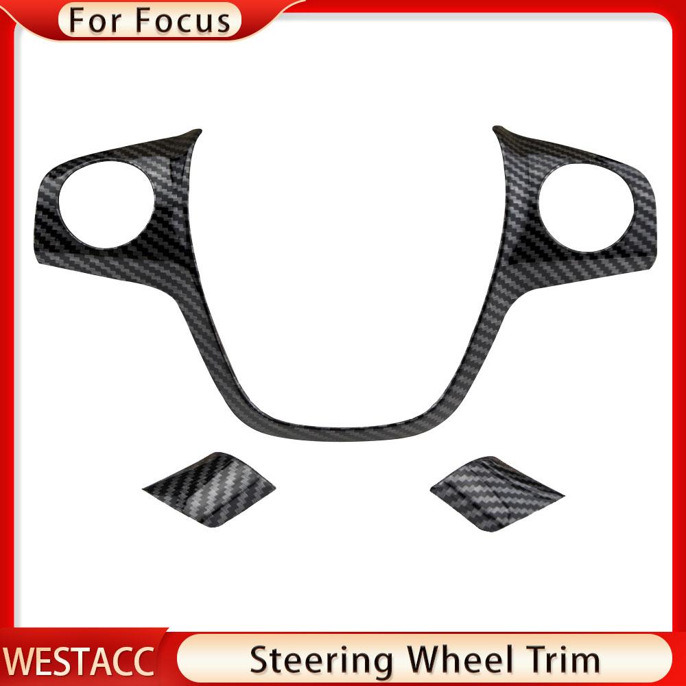 Auto-Lenkrad-Panel-Trim-Abdeckung Dekoration Aufkleber für Ford Focus 3 MK3 Limousine Fließheck Kuga Escape 2012 - 2014