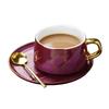 Old Fashion Luxus Keramik Kaffeetassen Set Europäischer Stil Haushalt Nachmittagstee Tassen Set Kleine Kaffeetasse Küchenartikel BD50|Tassen & Untertassen