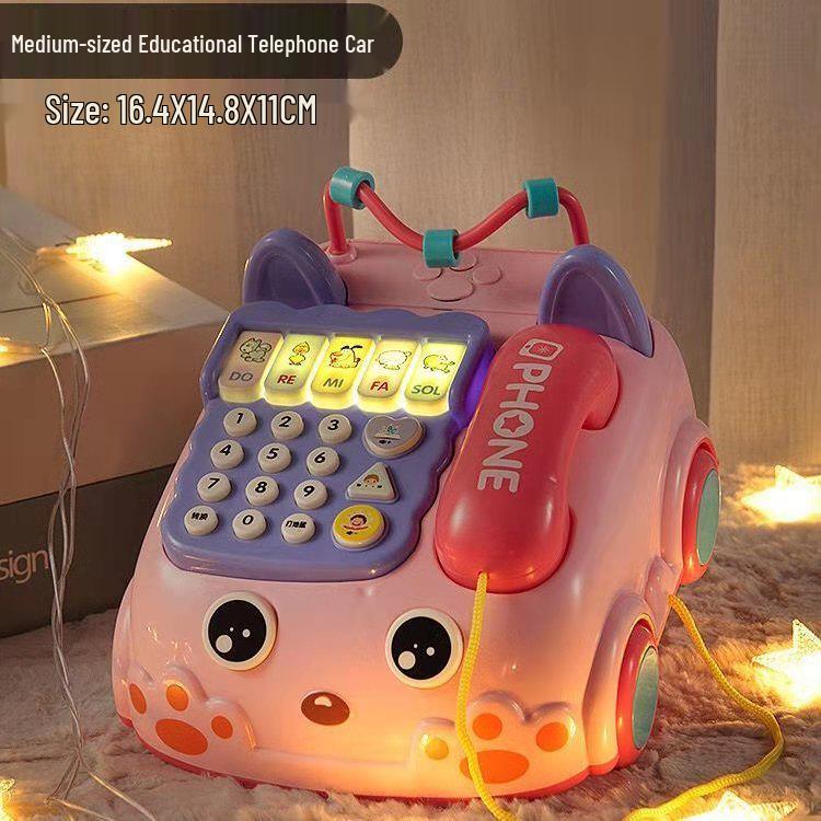 Baby Interactive Telephone Toy: Whack-a-Mole, Piano & Story Mode for Ages 0-3