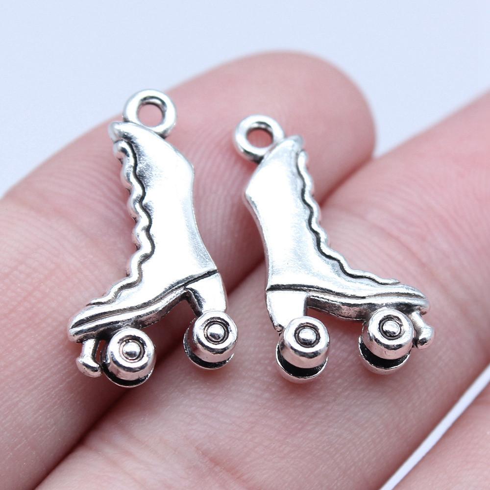 Shoes High Heel Fashion Charm Antique Bronze Zinc Alloy Jewelry Making Supplies for Women Earring Charms Handmade