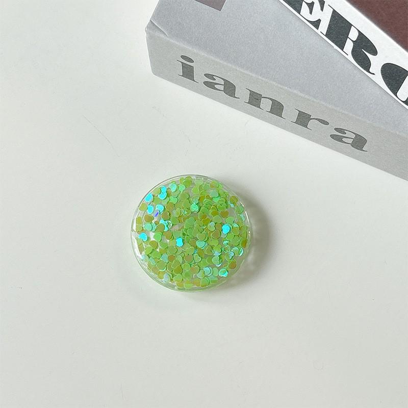 Colorful Sequin Phone Airbag Holder Adhesive Small Fresh Women's Ring Gift Party Company Logo Printing