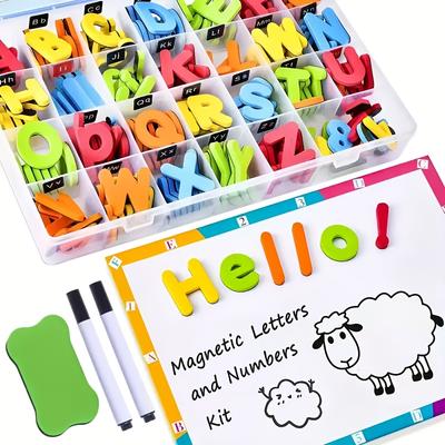 208pcs Magnetic Letter Spelling Set Teaching Tool, Helpful for Teaching and Intellectual Development, Improving Language Skills