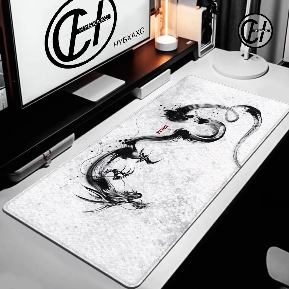 Black Yinyang Desktops Gaming Mouse Pad Office Mouse Pad with Wrist Support HYBXAXC Desk Mat tNonSlip desk mat Gaming Mouse pad