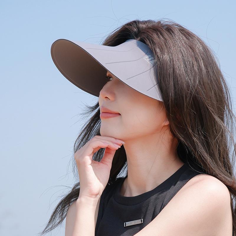 Ultra-light seamless sunscreen hat for women's new summer UV protection sports running empty top sun hat for cycling men