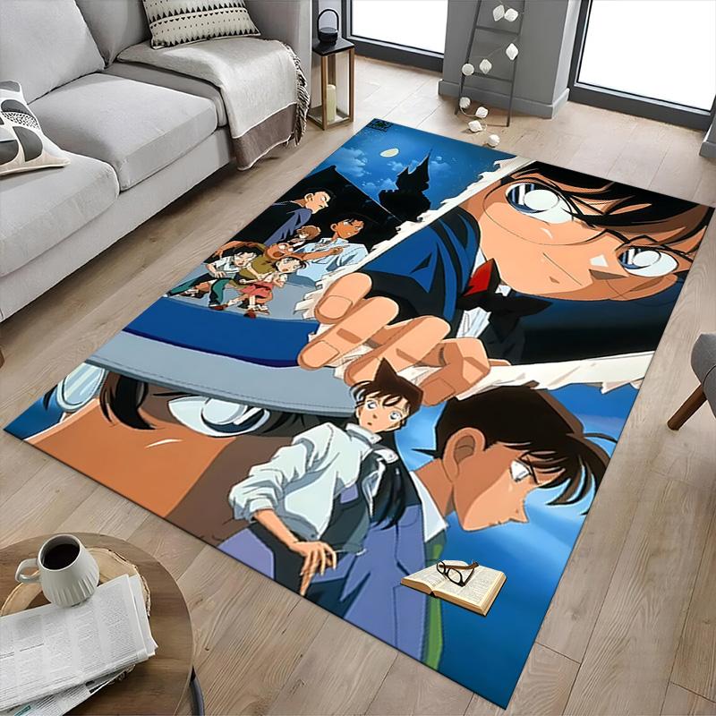 1pc Detective Conan Mystery Carpet for Playroom Bedroom Living Room Sofa Home Decor,kids Game Area Rug Non-slip Floor Mat Y72318