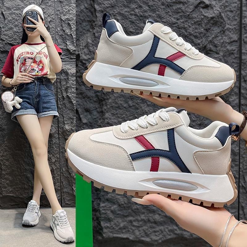 Platform-soled Forrest Gump Shoes Women's Autumn 2025 New Fashion Versatile Dad Shoes Heightening Sports Casual Shoes Casual Shoes