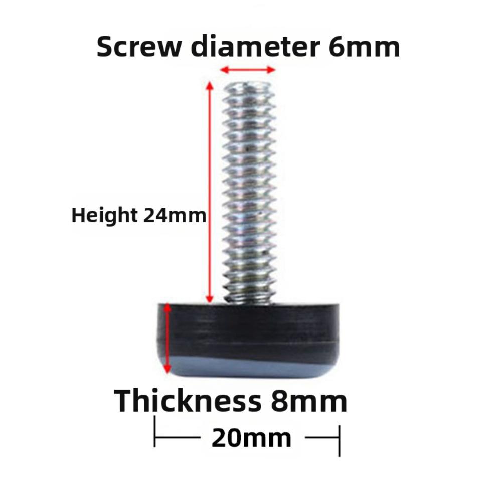 Steel For Furniture Gliders with M6 Thread 8 Pack for Easy Installation Floors